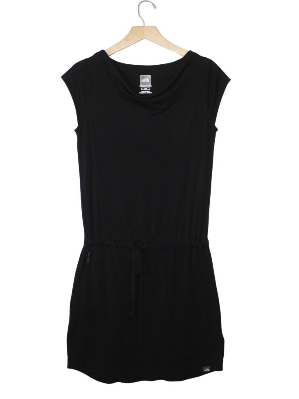 The North Face women's dress size S black cap sleeve drawstring drop waist mini